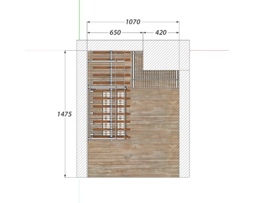 Сетчатая гардеробная в маленькую прихожую